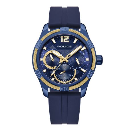 Police Chokery Mens Blue Rubber Watch PEWJQ0005303 Shop Today