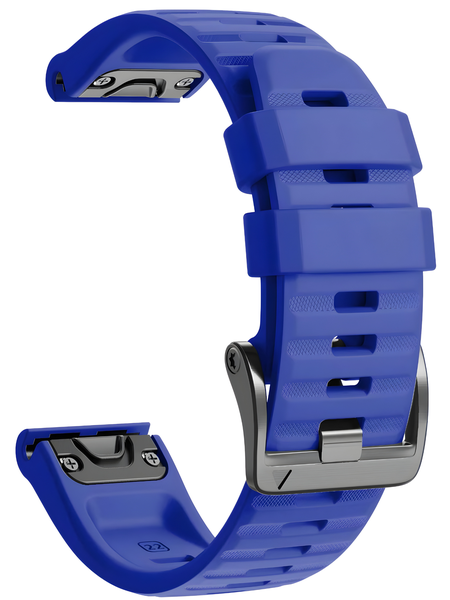 Silicone Band Compatible With Garmin Fenix 8 (51mm) - Royal Blue