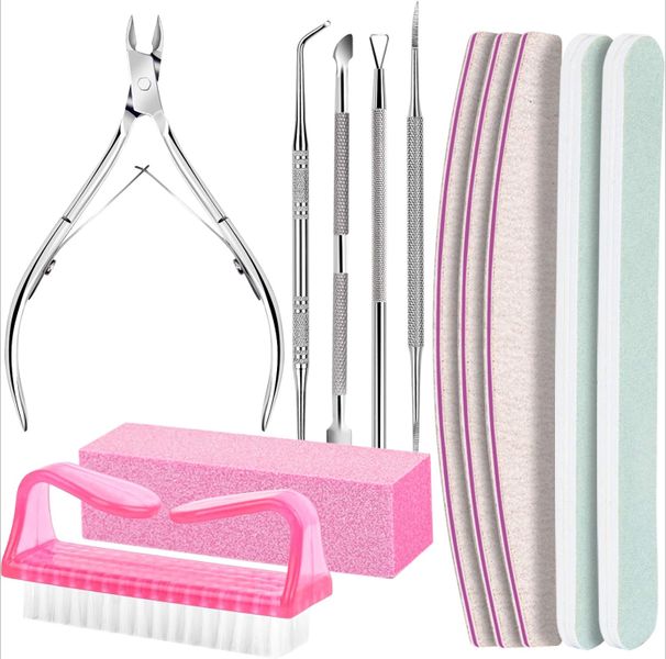 12 Pcs Nail Care Kit,Pedicure &amp; Manicure Tools, Nail Prep Kit for Women
