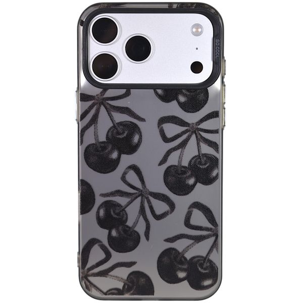 Black Cherry Bow Print Phone Case - Compatible With IPhone