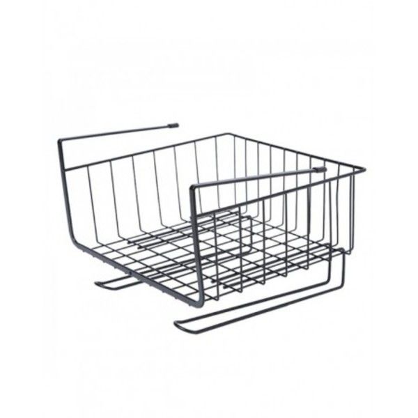 Under Shelf Storage Iron Basket-Black