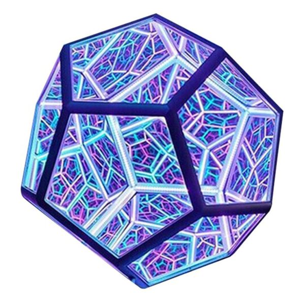infinity dodecahedron(pentagon) LED RGB light