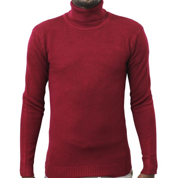 Blackchilli Men's Burgundy Poloneck
