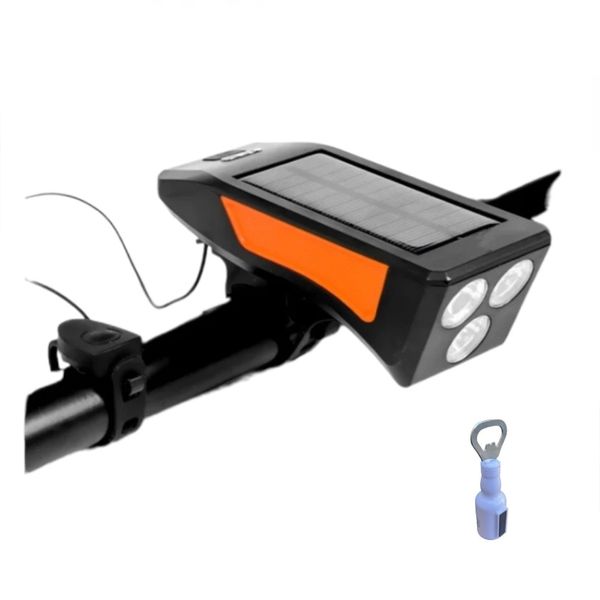 Aerbes AB-TY27 Solar Powered LED Bicycle Light with Bottle Opener