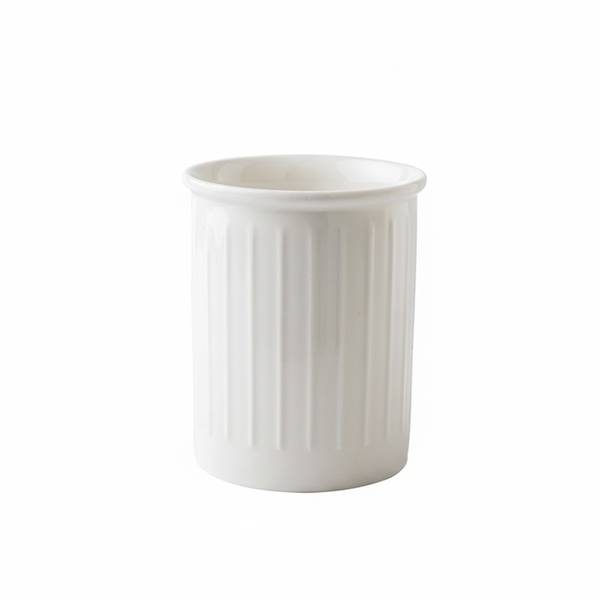 Premium Ceramic Storage Jar - White
