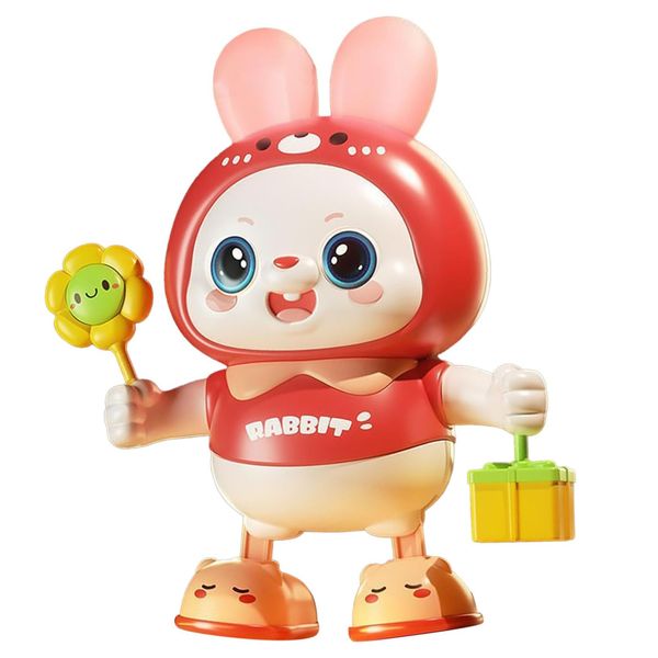 Musical Dancing Rabbit with Flashing Light Waddle Electronic Toy