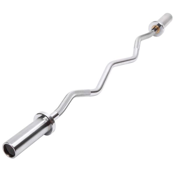 Curl Olympic Barbell Bar 500-Pounds Capacity For Weightlifting - 1.2 m