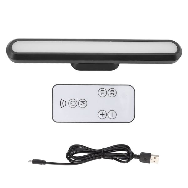 Black Stepless Dimming Magnetic USB Desk Reading Light