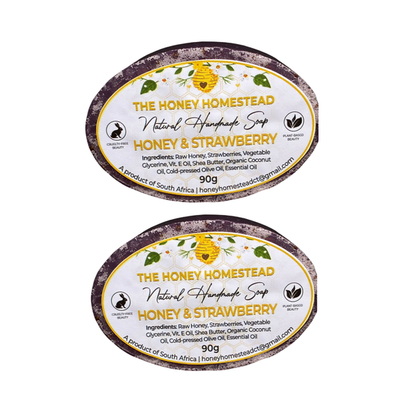 The Honey Homestead Soap Set - Honey &amp; Strawberry Blend