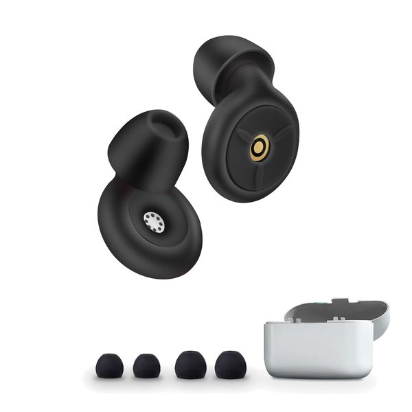 Noise Filter Earplugs For Sleep ,Study ,Reusable-Black