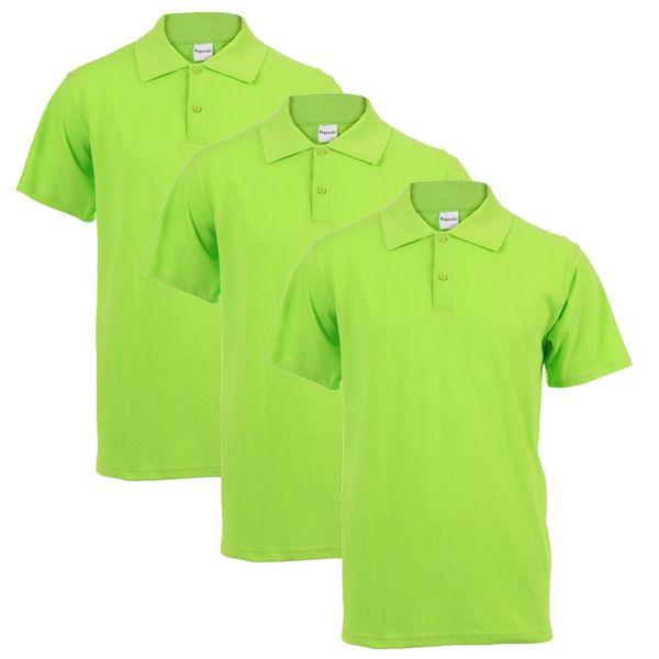 PepperST Polo Shirt - Mens - Lime (3 Pack)