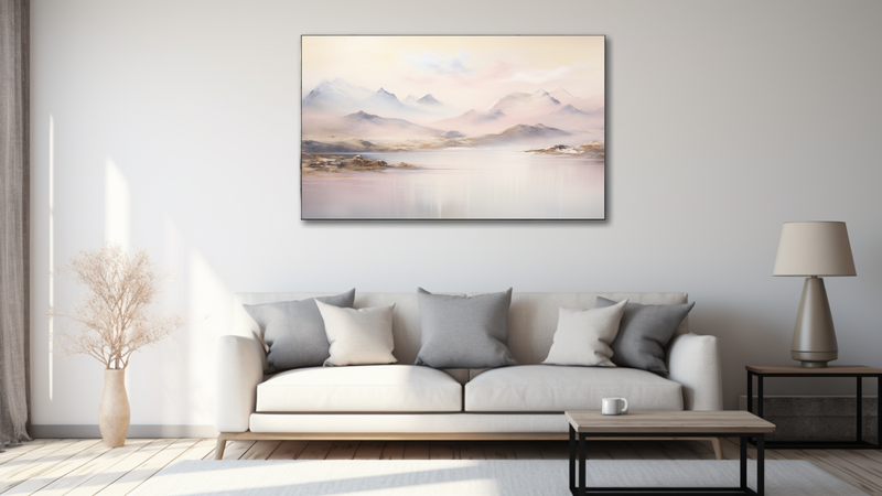 Canvas Wall Art - Embrace Soft Abstract - MT0474
