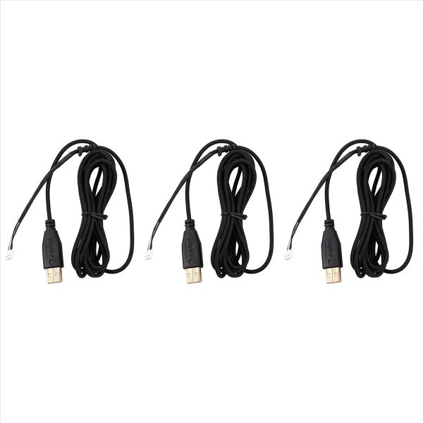 Usb Cable Mice 2 1M 5 Wires 5 Pins Black Gold Plated Gaming Mouse