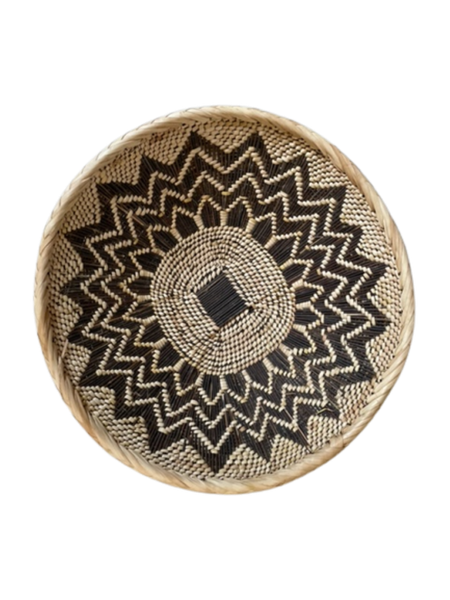 Medium Grass Basket Bowl Wall hanging Decor