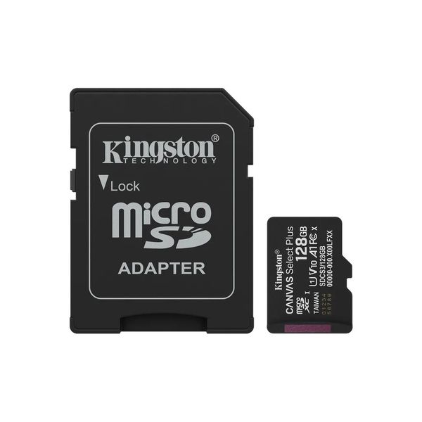 Kingston Canvas Select Plus Microsd Memory Card 128gb