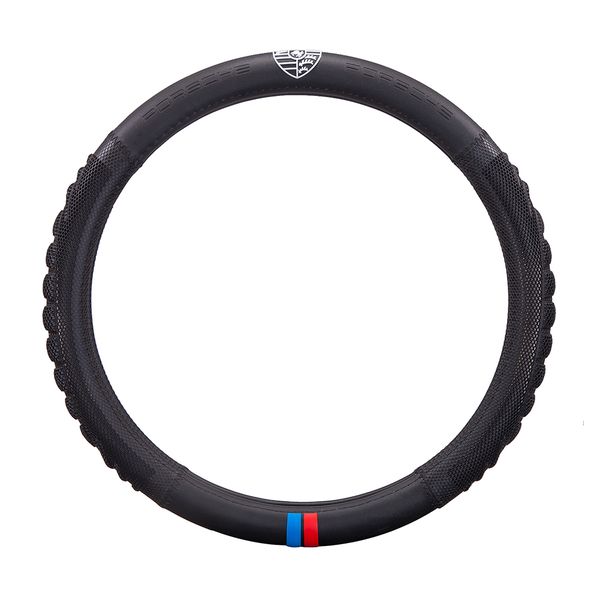 SWC-002-PORSCHE,Universal 3D Feel Non-Slip PU Leather Steering Wheel Cover