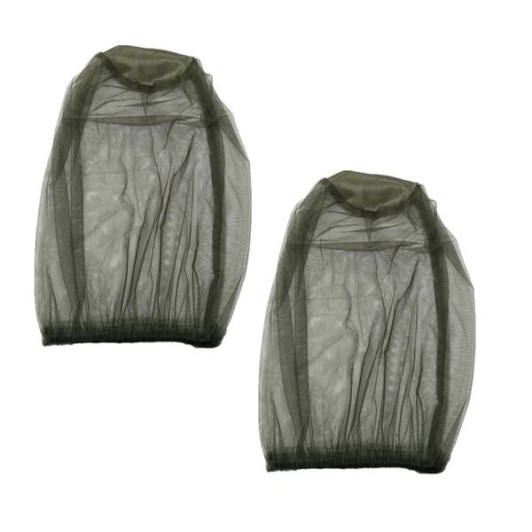 2 pc Mosquito Repellent Cap net,Mosquitoes Head Net Face Neck Fly Netting
