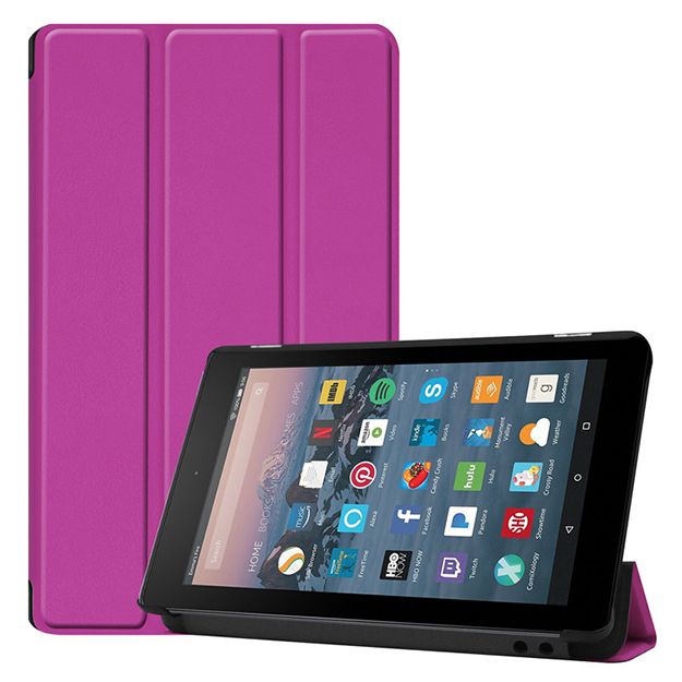 Tienda Kindle Fire HD 7″ (Generación Anterior) Standing, funda de piel,  Royal Purple (Will sólo ajuste Kindle Fire HD 7,» Generación Anterior) –  Yaxa Store