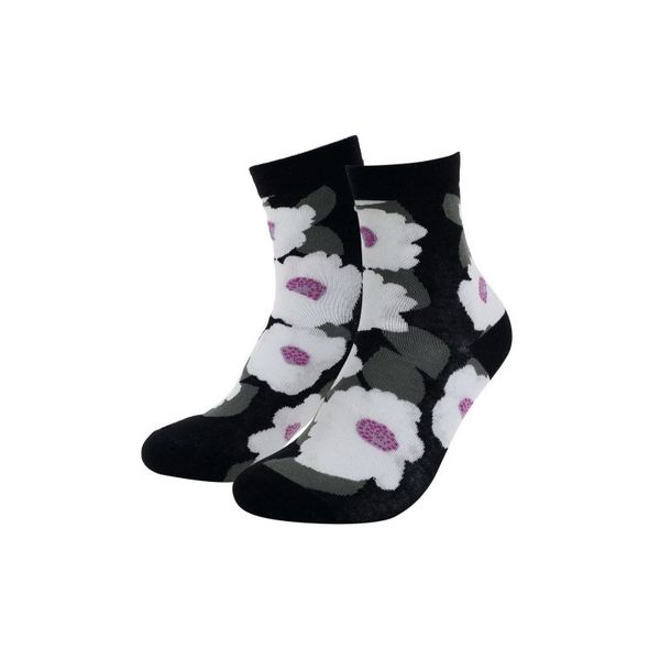 SoGood-Candy - Socks - White Flowers