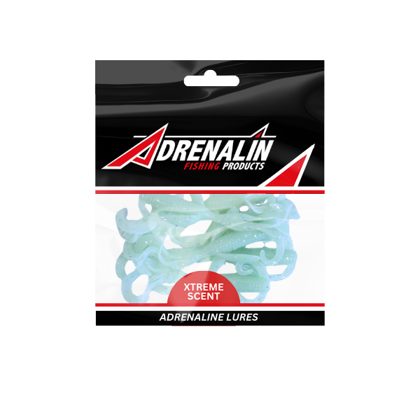 Adrenalin Zombie Lure 4 Inch White Silver Flake