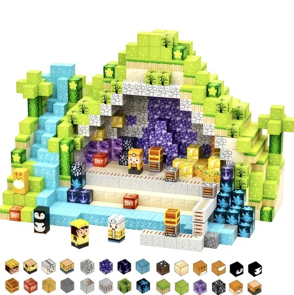 Magnetic Building Blocks Forest 150 Pieces