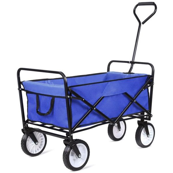 Foldable Beach Trolley 4x4 - Blue
