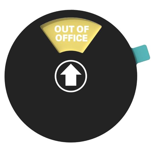 Decor Available Five-Way Round Rotating Door Hanger Sign - 12.7cm