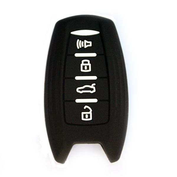 Silicone Car Key Protector Compatible with Haval Type 1 - Black