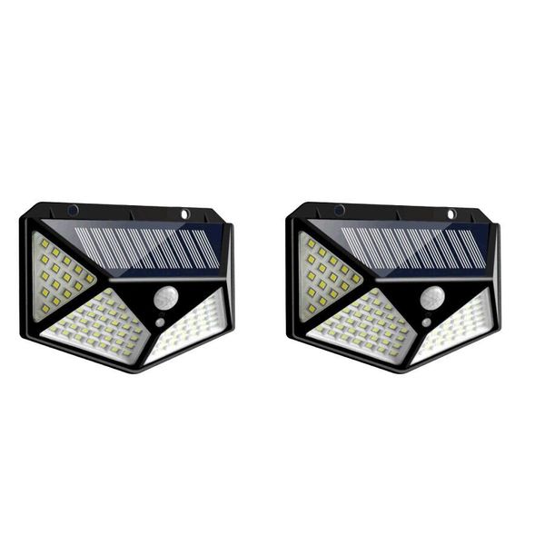 2Pcs 114 LED Outdoor Solar Wall Lamp-SH-114