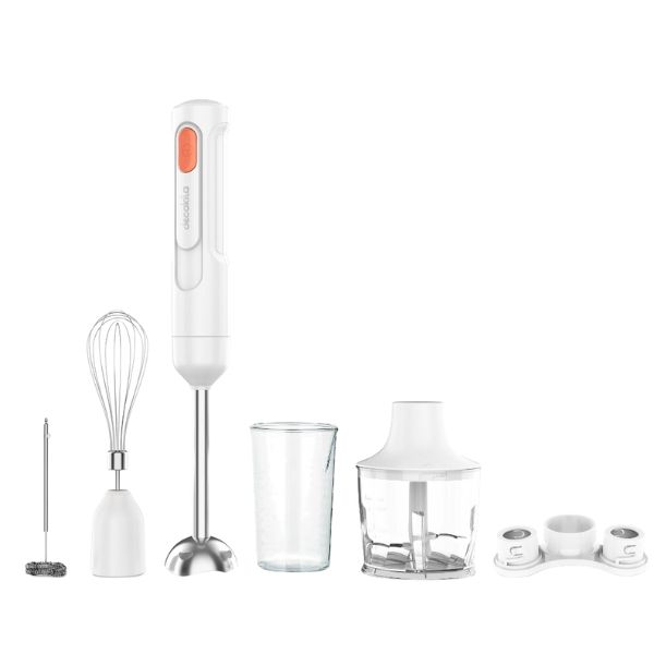 Decakila - 5-IN-1 Cordless hand blender Set - 0.5L - White