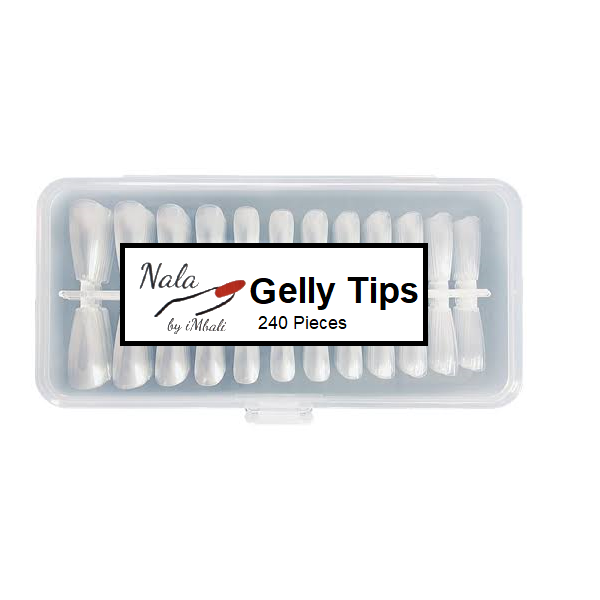 Nala by iMbali 240 Piece Full Cover Gel Tips - Long Coffin