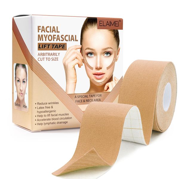 Facial Myofascial -Lift Tape-Reduce Wrinkles-Lift Facial Muscles - 2.5cmx5m