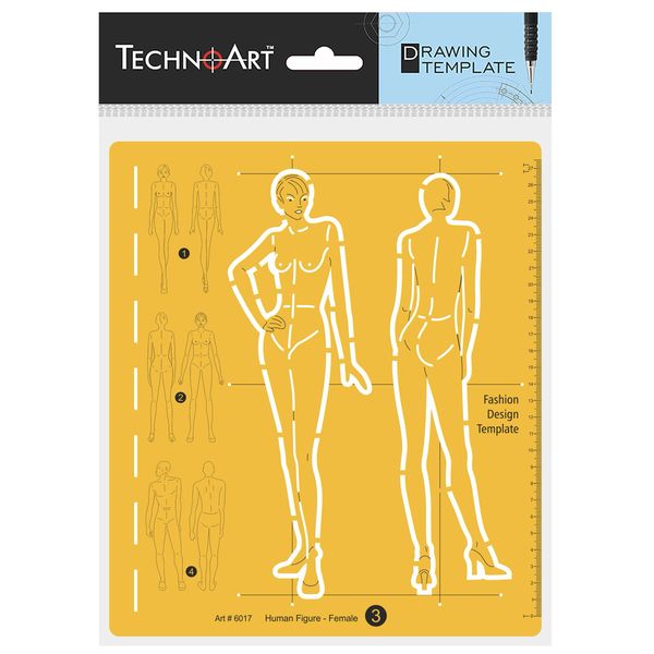 TechnoArt Template Human Figure Female 3