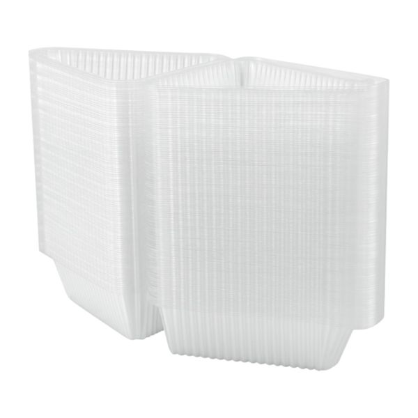 Disposable Cake Containers With Hinged Lids - Transparent -100 Piece