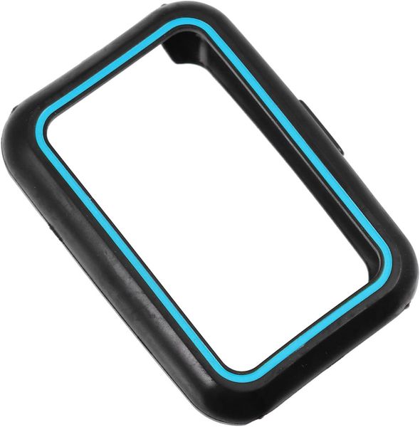 Dual-Color Black And Blue TPU Watch Case Protector For Fitness Smartwatch
