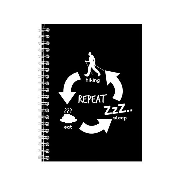 Hiking Notebook Hiker Gift Idea Writing Book Notepad Pad 31