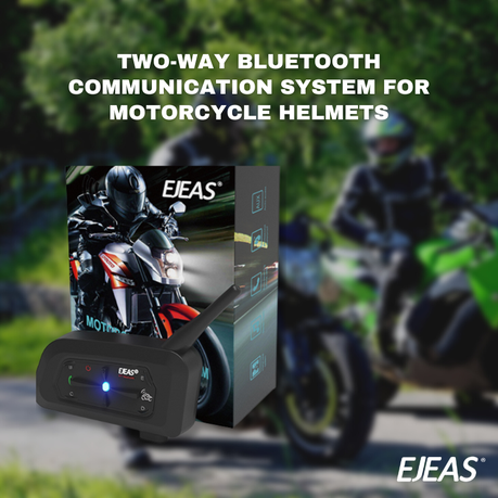 Motorcycle helmet two online way communication