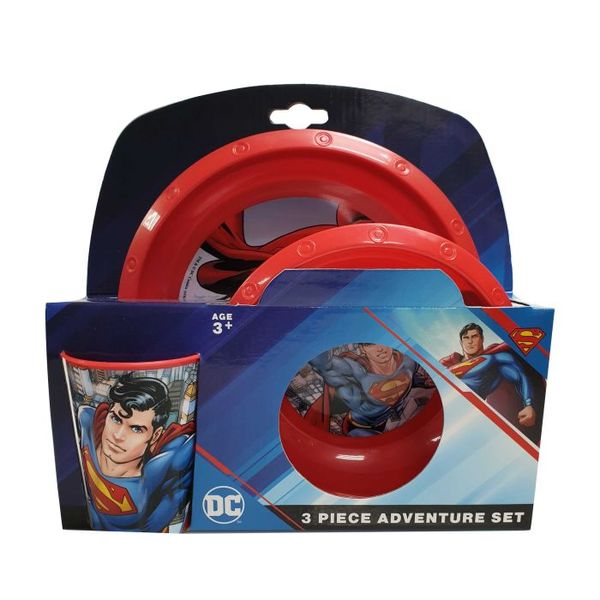 Superman 3 Piece Adventure Eating Set