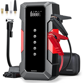 4 In 1 Smart Jump Starter with Air Compressor 10000mAh Power bank
