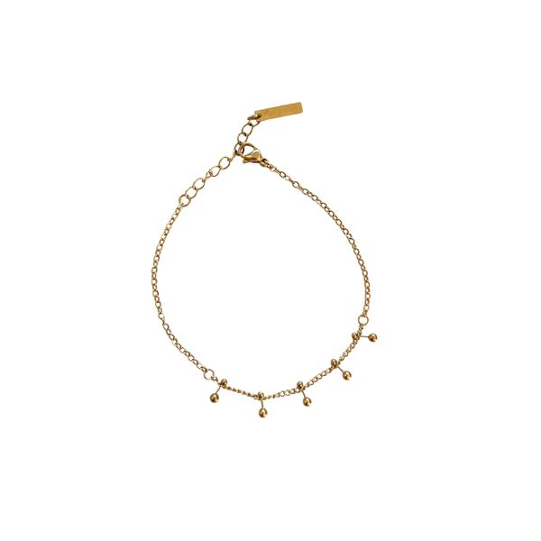 Jane Fields - Dainty Bobble Bracelet - Gold