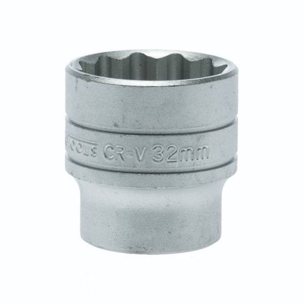 TengTools - 1/2" Drive 12 Point Socket 32mm - M120532-C