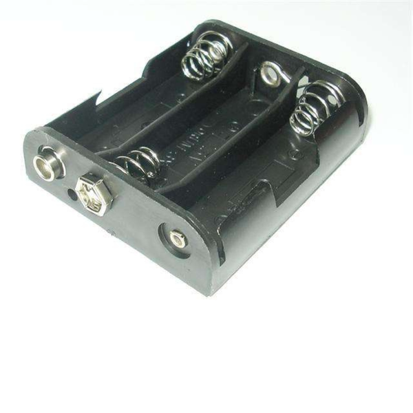 UM3X3ST - Battery Holder with Snap Terminal for 3 x AA Batteries