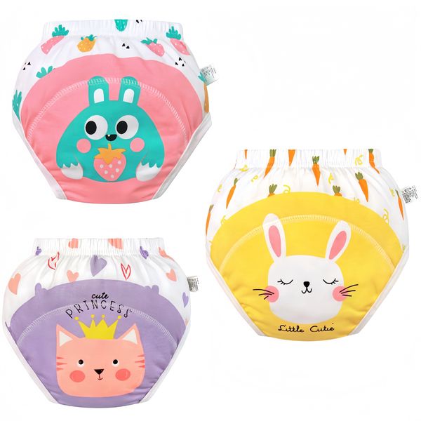 3 Pack Training Panties for Potty,Cotton, Reusable, Absorbent,15-18kg
