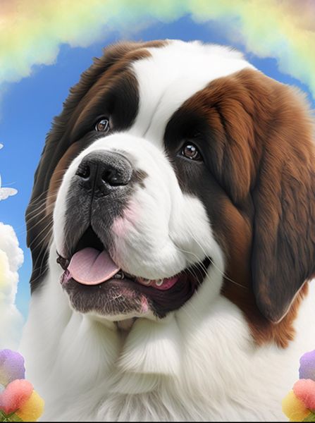 Saint Bernard Soft Art Notebook Animal Gift Idea Notepad Pad 115