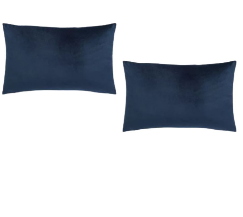 She Made Me Handmade Velvet Rectangular Set of Two Cushions Buy