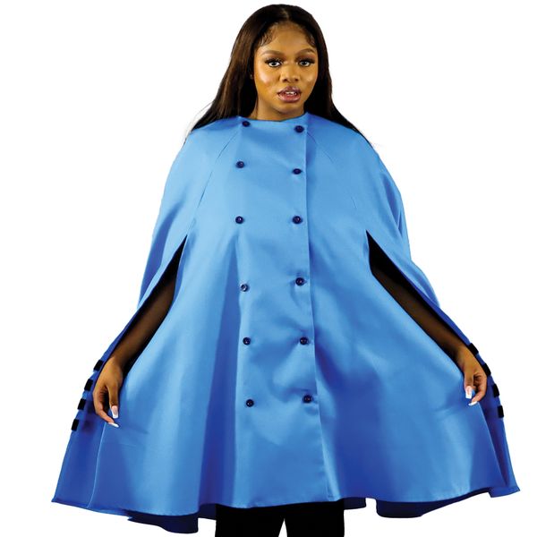 Blazin Blue Xhosa Poncho