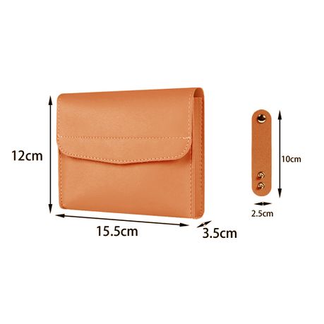 Leather best sale storage pouch