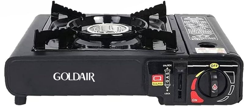Goldair Portable Camping Stove. Model number GGCH-100. Ignition : Electric