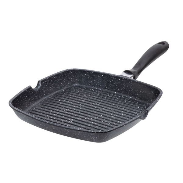 Resto Meridiana Non-Stick Grill Pan - Black