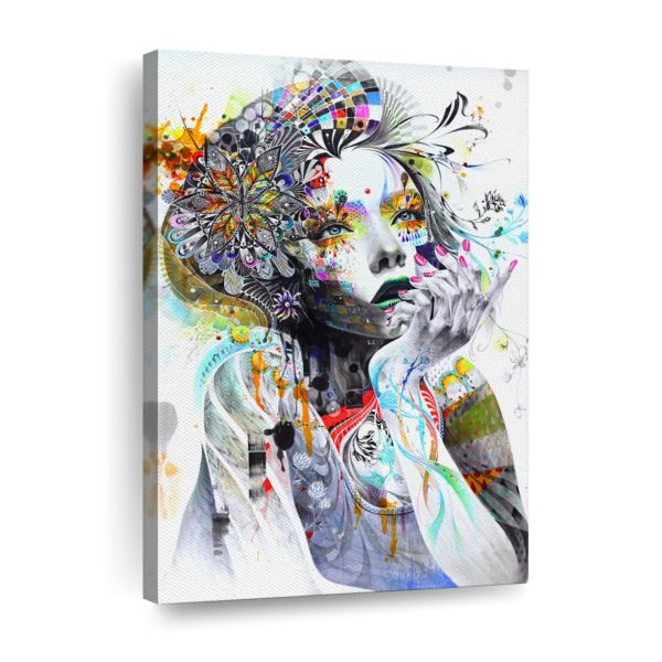 Canvas Art - Beauty Abstract Woman Canvas Print Wall Art Decor